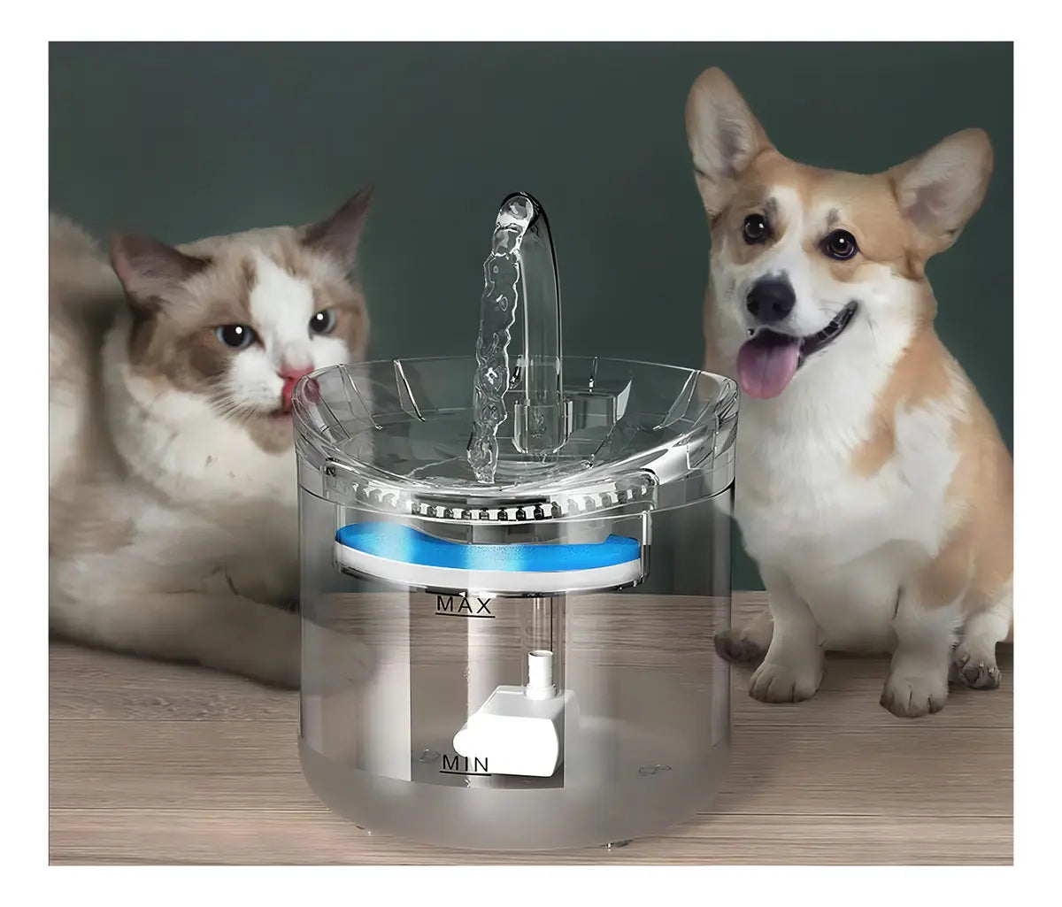 Bebedero con fuente automático para mascotas